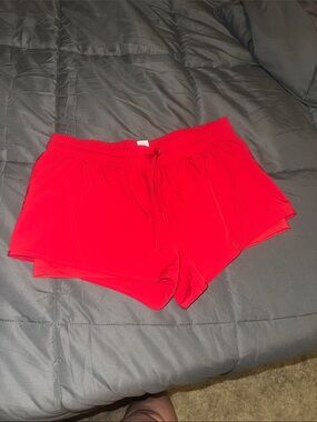 ZYIA Bright Red Women's Athletic Drawstring Shorts